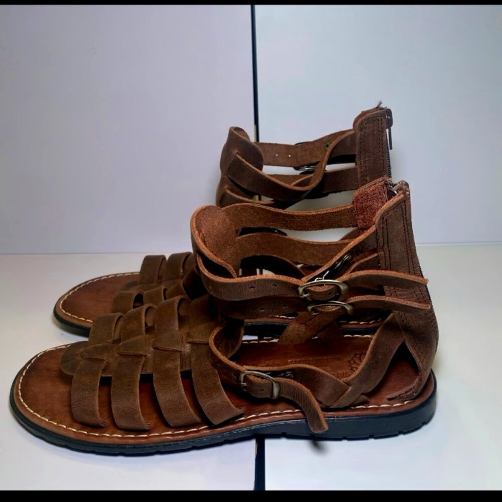 Sandal Mania Pegasus Gladiator Men’s Leather Sandals US Size: 10 Europe Size: 43